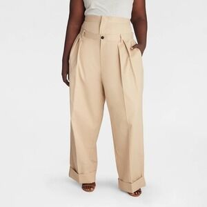KBB KAHLANA Target XXL 2-X-Large Baggy Leg The Waist Curtain Trouser Tan Pant